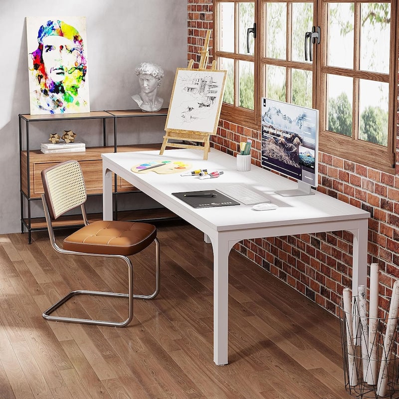 78.7" Extra Long Computer Desk/Table, Work Desk, Double Workstation Desk for Home Office