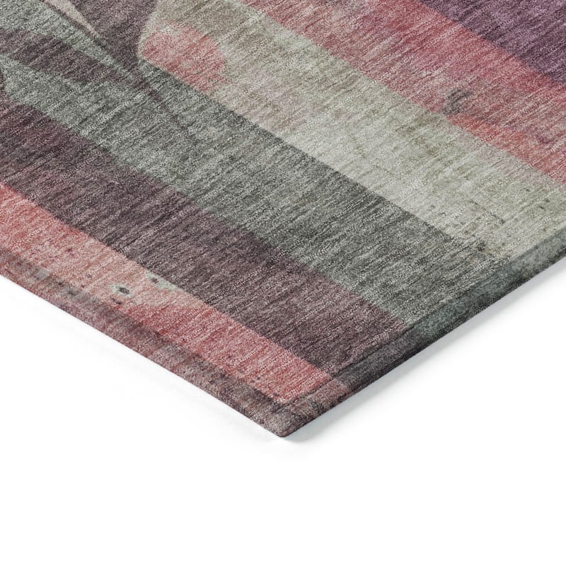 HomeRoots Floral Transitional Rectangle Outdoor Rug