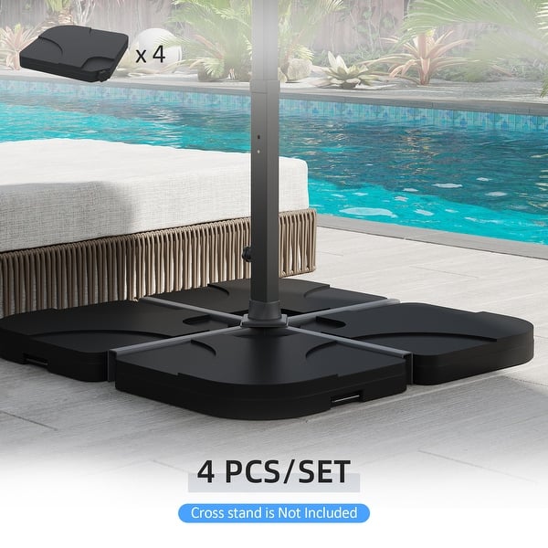 North Bend 4-piece Offset Patio Umbrella Base Weight Set by Havenside Home  - Bed Bath & Beyond - 22393432