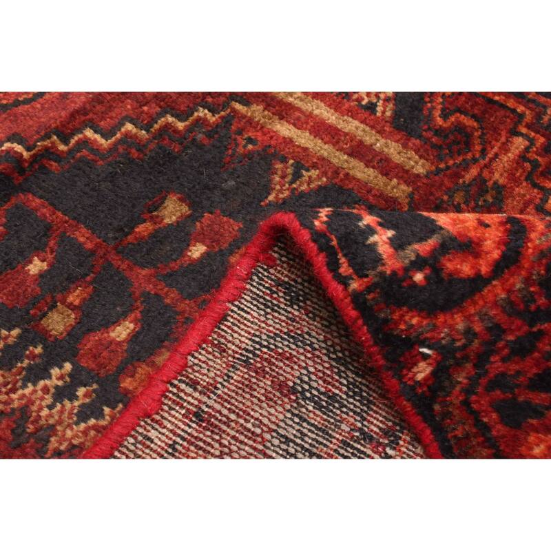 ECARPETGALLERY Hand-knotted Andelz Dark Red Wool Rug - 3'2 x 7'1