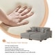 preview thumbnail 91 of 131, Oversized Chenille Modular Sectional Sofa Conversation Set with 2 Ottomans