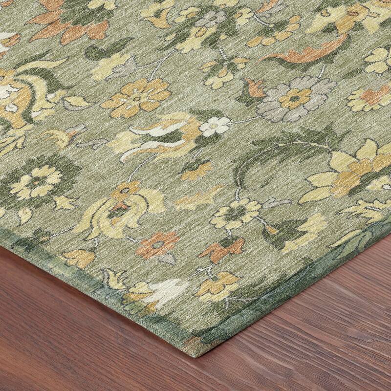 Machine Washable Indoor/ Outdoor Traditional Lanelle Chantille Rug