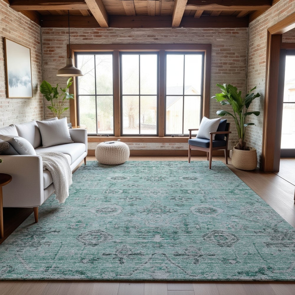 Premium Washable Super Soft Vintage Traditional Mayfield Rug
