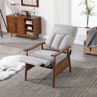 Upholstered Wood Frame Armchair Accent Chair Lounge Chair - Bed Bath ...