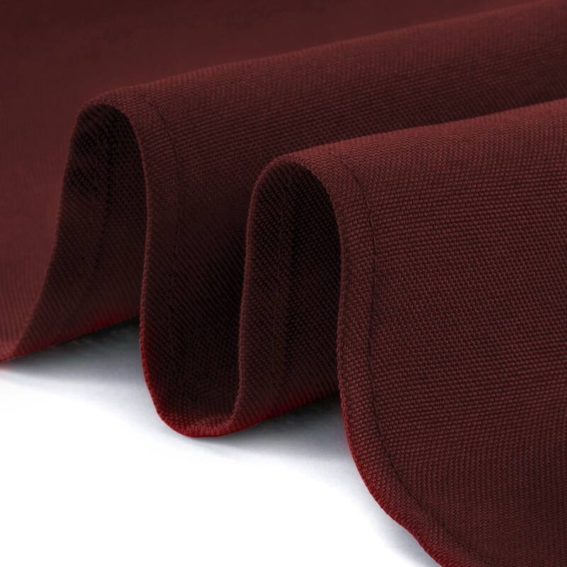 90 x 156in 10pk Rectangular Polyester Tablecloths Burgundy
