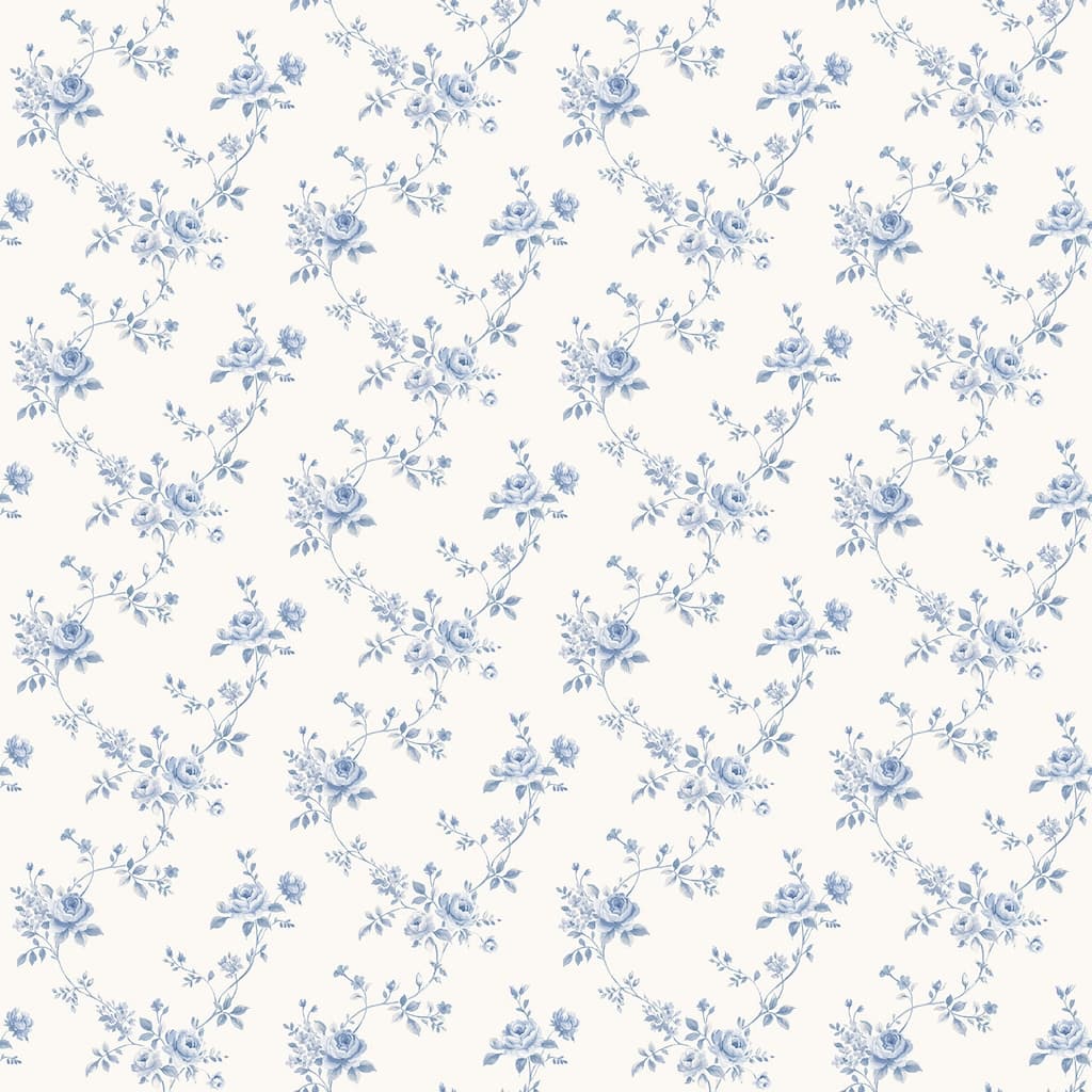 Galerie Wallcoverings Miniatures 3 Rose Floral Trail Design Vinyl on Non-woven Matte Wallpaper Roll