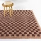 preview thumbnail 46 of 57, Covey Plush Checkered Thick Shag Area Rug