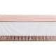 preview thumbnail 1 of 1, Boho Bohemian Girl Crib Bed Skirt - Blush Pink White Farmhouse Shabby Chic Designer Modern Minimalist Tassel Fringe Cotton