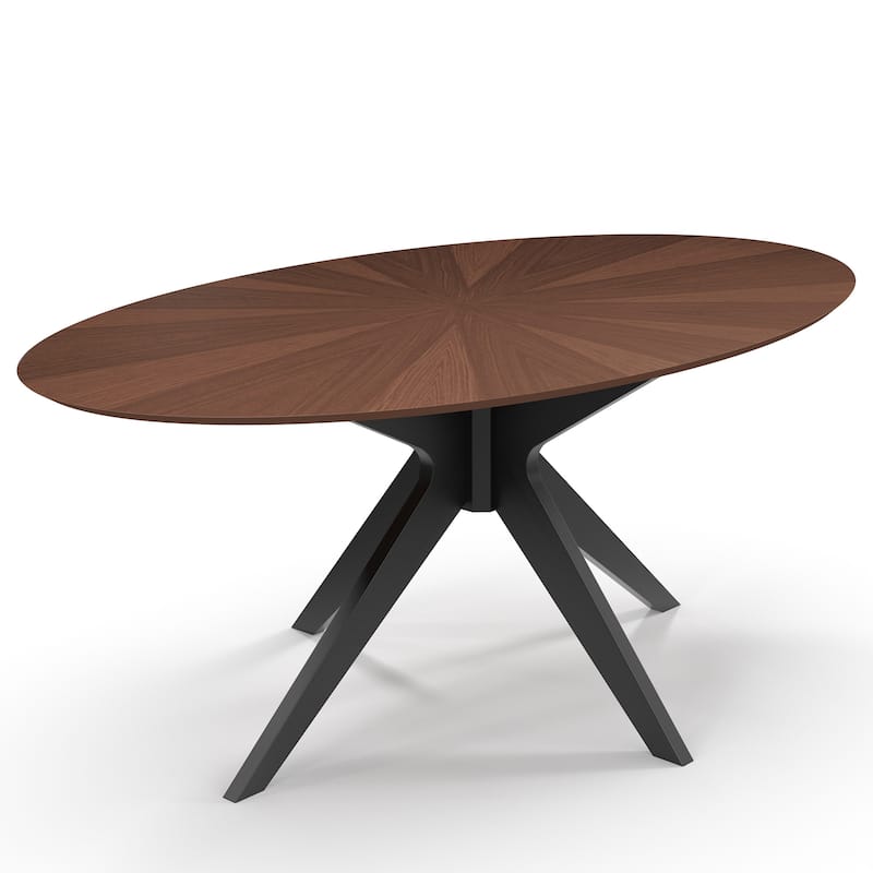 Brockton Oval Dining Table - Black