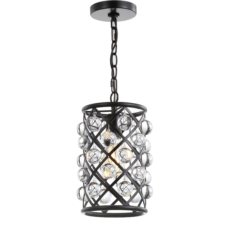 Toronto Crystal/Metal LED Pendant, by JONATHAN Y