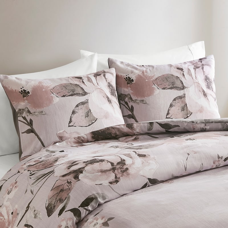 Madison Park Penelope 3 Piece Floral Printed Duvet Cover Set