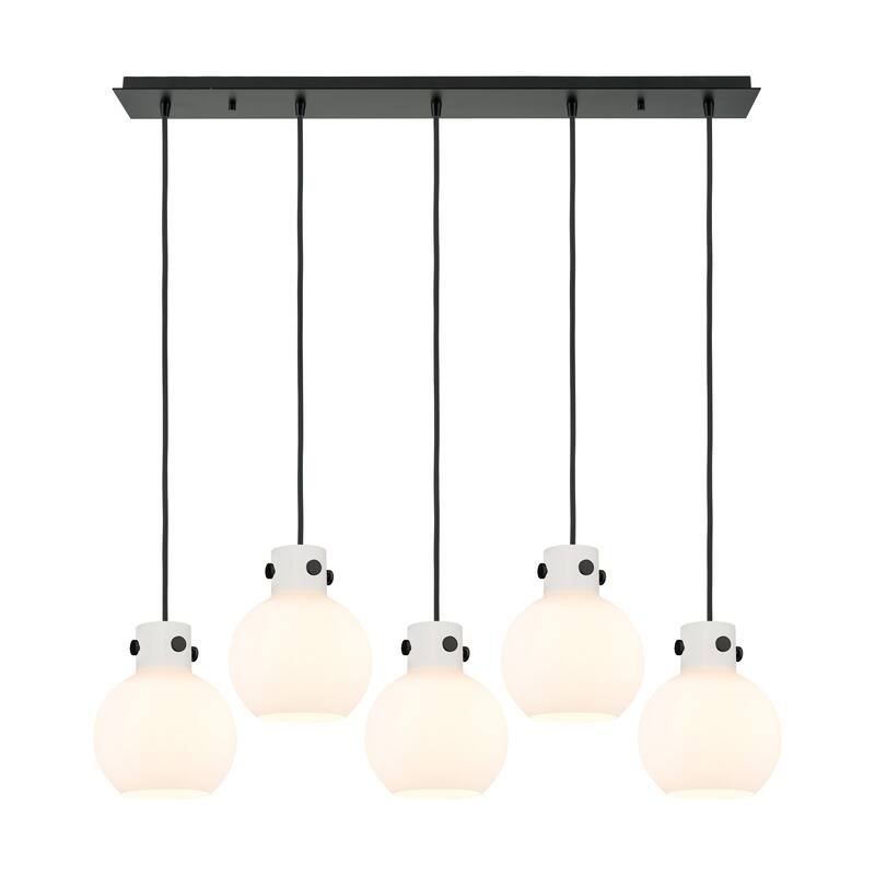Innovations Lighting Newton Sphere - 5 Light 8" Cord Hung Linear Pendant