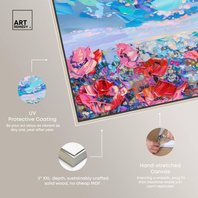 Poppy Paradise Canvas by Art Remedy