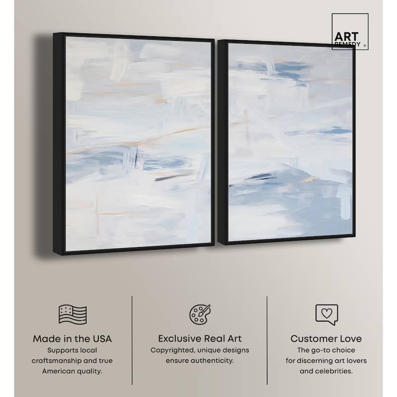 Frozen in Time I Canvas Set of 2 by Art Remedy