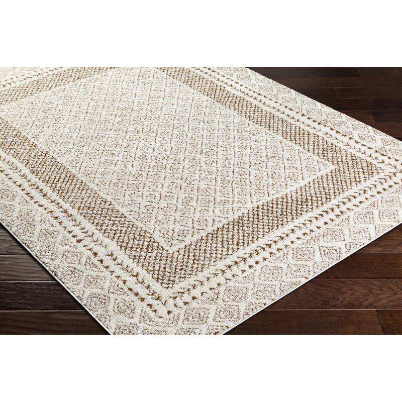 Livabliss Freud Bohemian Bordered Area Rug