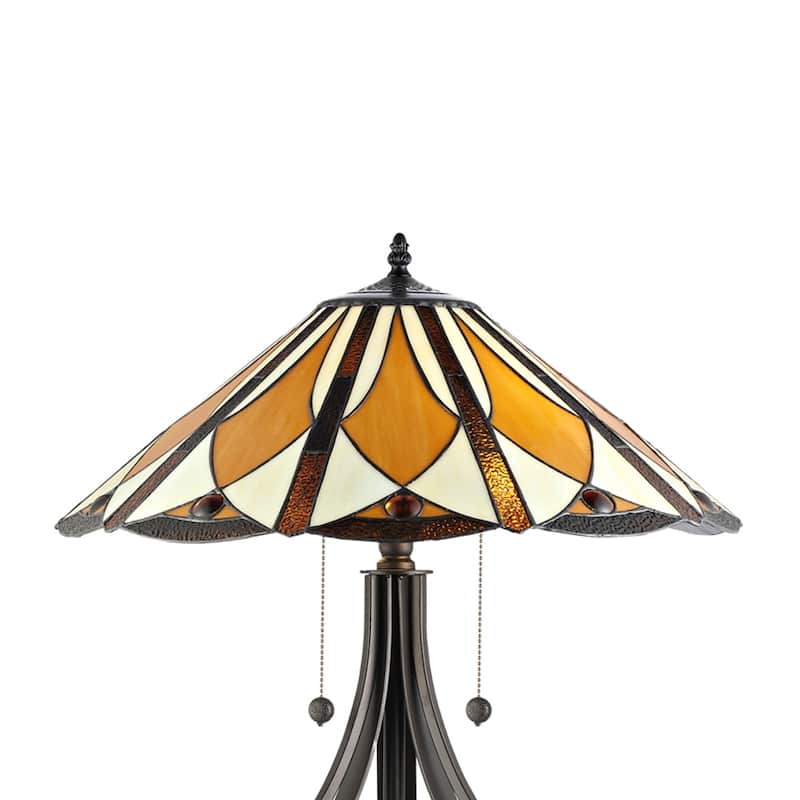 Diamond Flare Tiffany Table Lamp