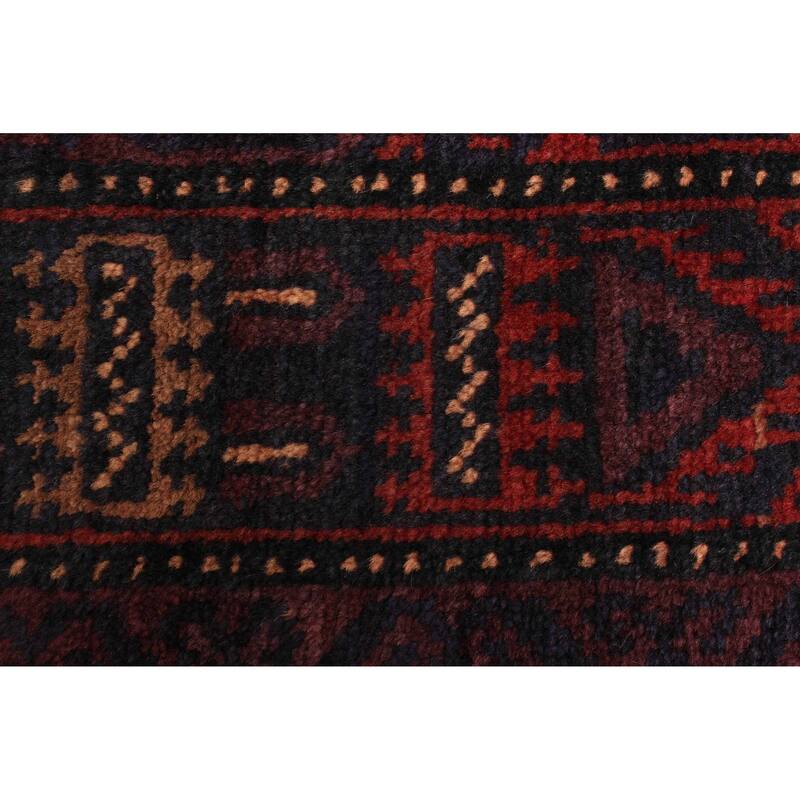 ECARPETGALLERY Hand-knotted Teimani Dark Navy Wool Rug - 3'1 x 4'10