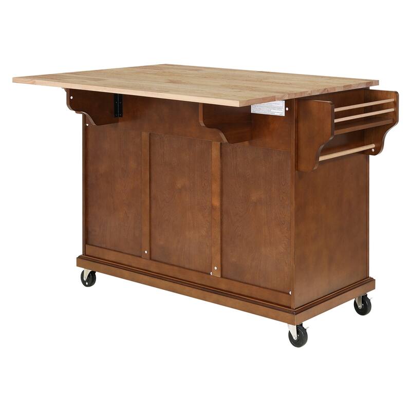 Kitchen Island Cart/Utility Storage Trolley with Storage Drawers