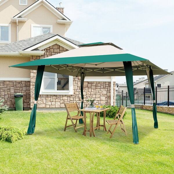 Gymax Patio Outdoor Heavy Duty 13 X13 Folding Canopy Shelter Gymax Patio Outdoor Heavy Duty 13