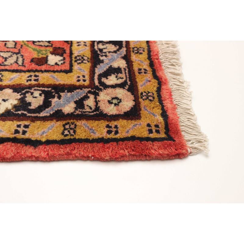 ECARPETGALLERY Hand-knotted Anatolian Red Wool Rug - 2' 8" x 10' 10"