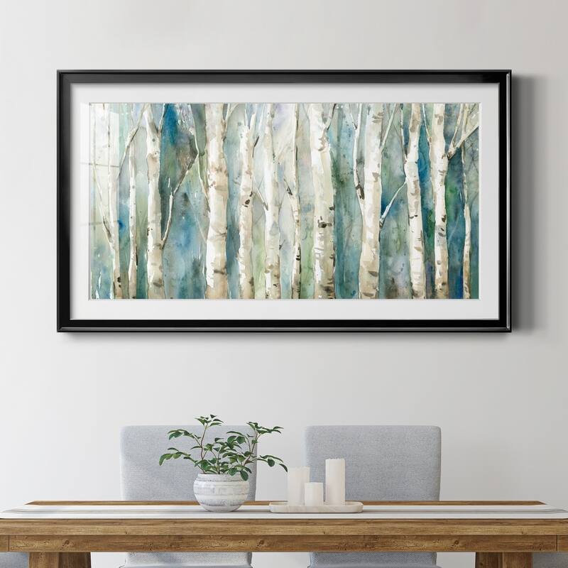 Birch River Walk- Premium Gallery Framed Print - Ready to Hang