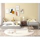 preview thumbnail 4 of 7, Gray Pine Wood Twin Bunk Beds, Movable Trundle, Guardrails, Ladder, Versatile 2-in-1 Design