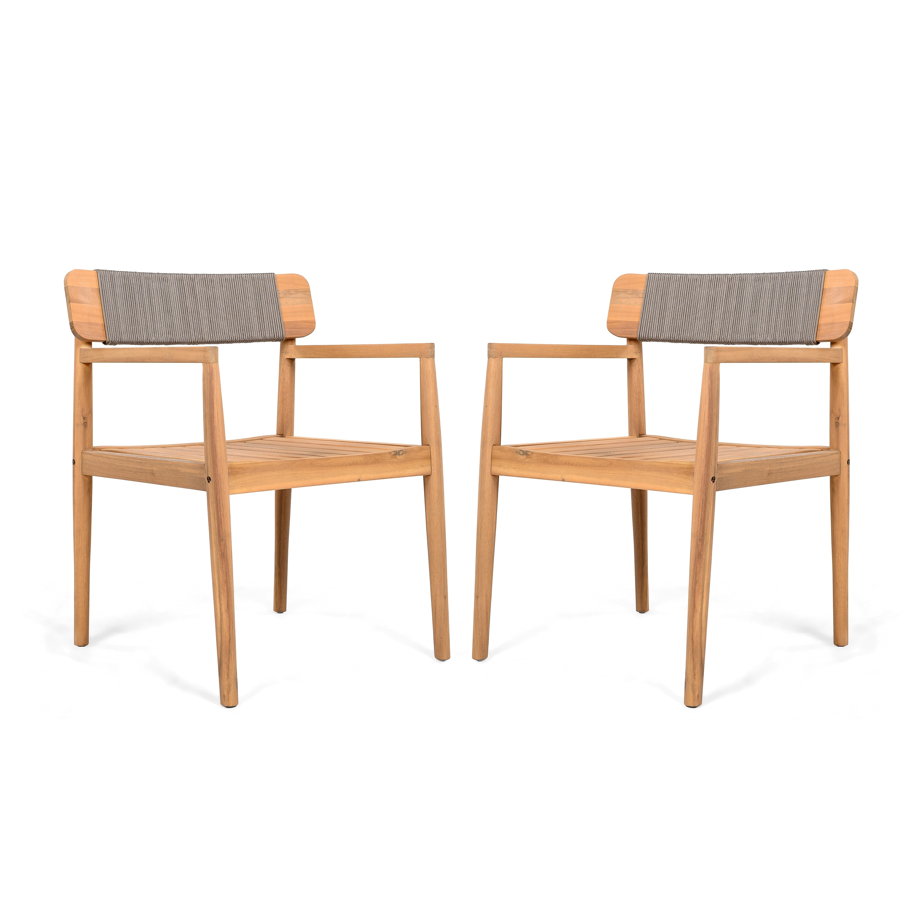 Dining Chairs Outdoor Armchairs Set of 2 with Wood Frame, Office Chair Reception Chair Side Chair Leisure Chair