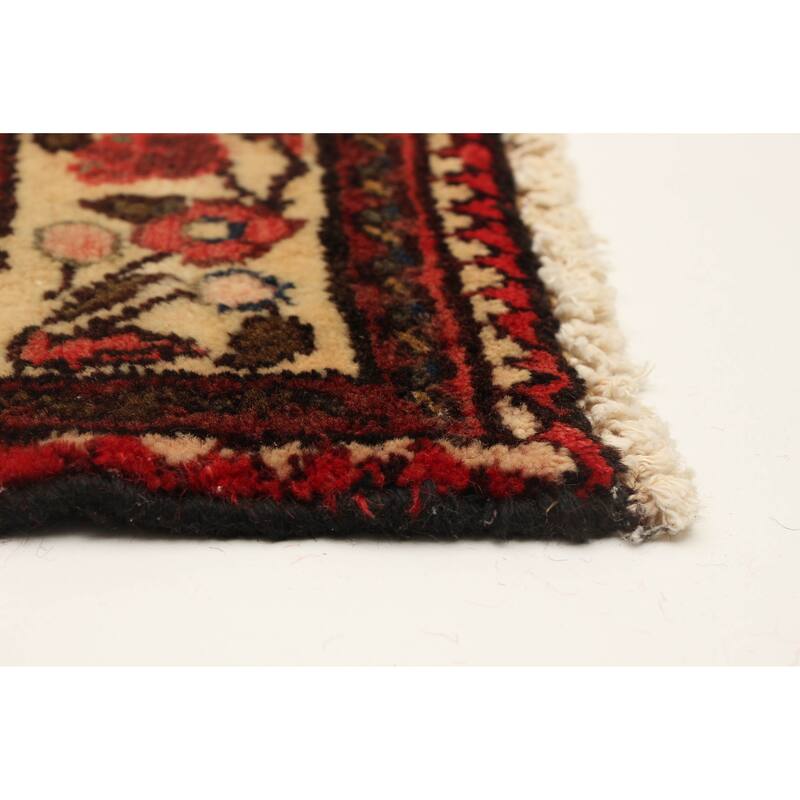 ECARPETGALLERY Hand-knotted Andelz Red Wool Rug - 3'8 x 9'1