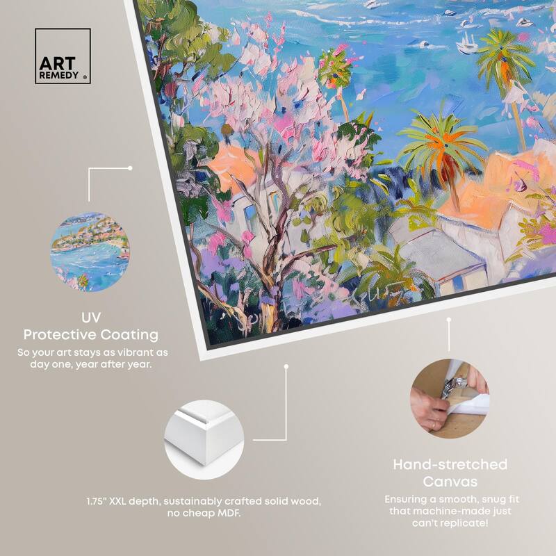 Hillside Harbor View I Canvas by Art Remedy