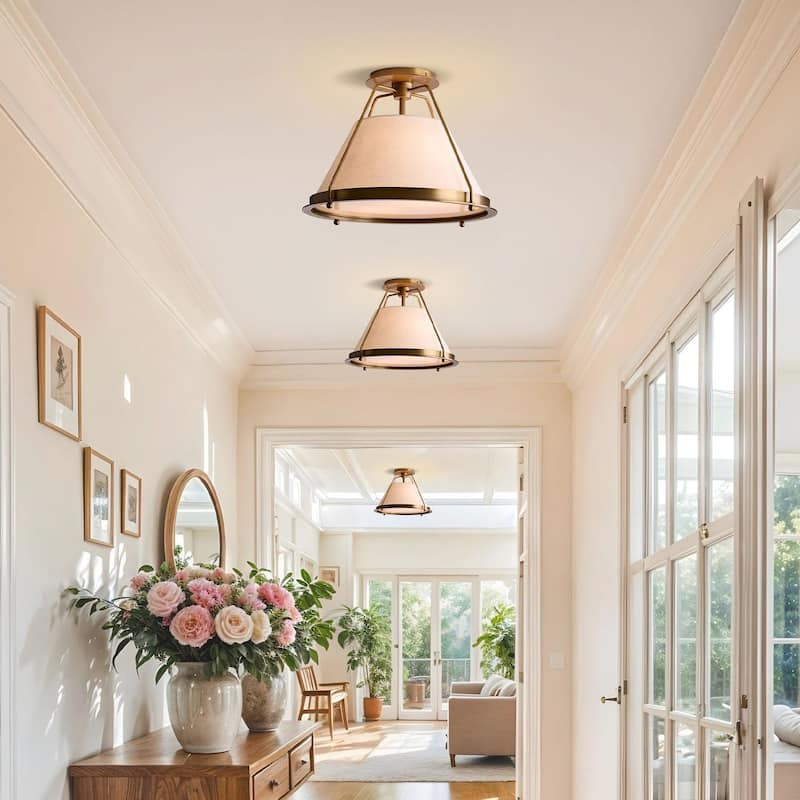 Solace Flush Mount - Gold