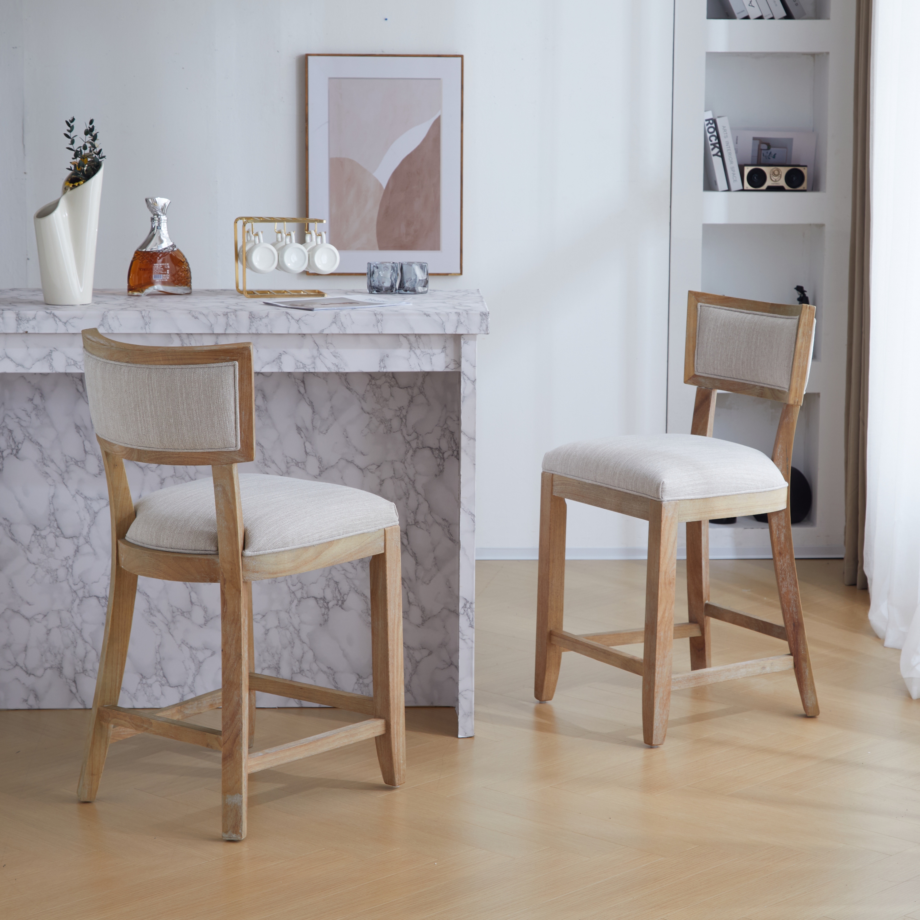 Amazon.com: HomeStock Naturally Nice Upholstered Top Bar