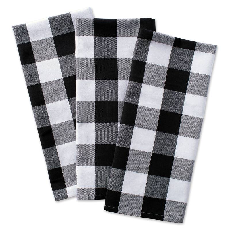Design Imports Buffalo Check Dishtowel Set of 3 (30 inches long x 20 inches wide)