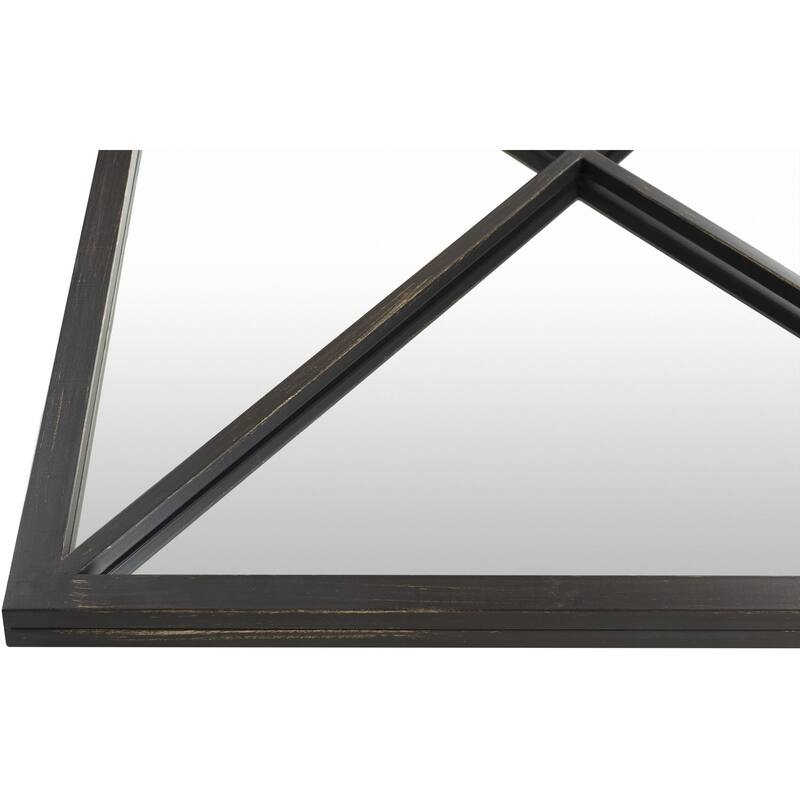 Livabliss Stafford Black Framed Floor Mirror
