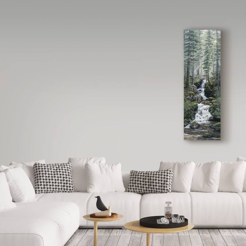 Jeff Tift 'Cascade Wolves' Canvas Art