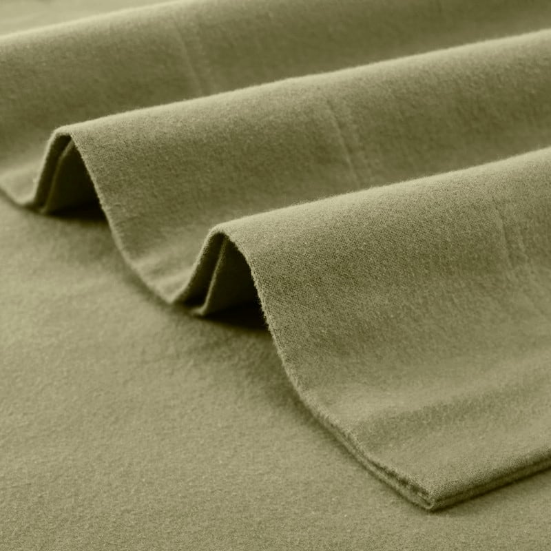 Superior Solid Flannel Cotton Fuzzy Deep Pocket Sheet Set