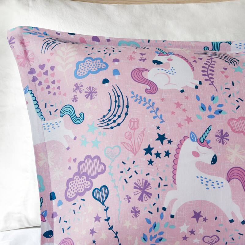 Intelligent Design Kids Ella Unicorn Cotton Duvet Cover Set