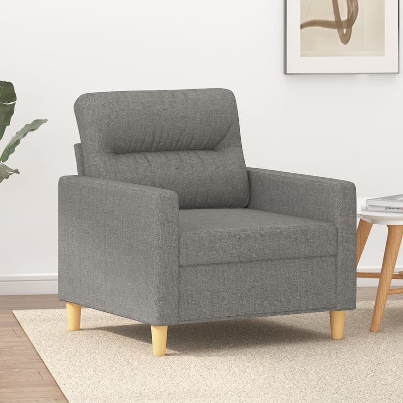 vidaXL Sofa Chair Dark Gray 23.6" Fabric - 30.7" x 30.3" x 31.5"