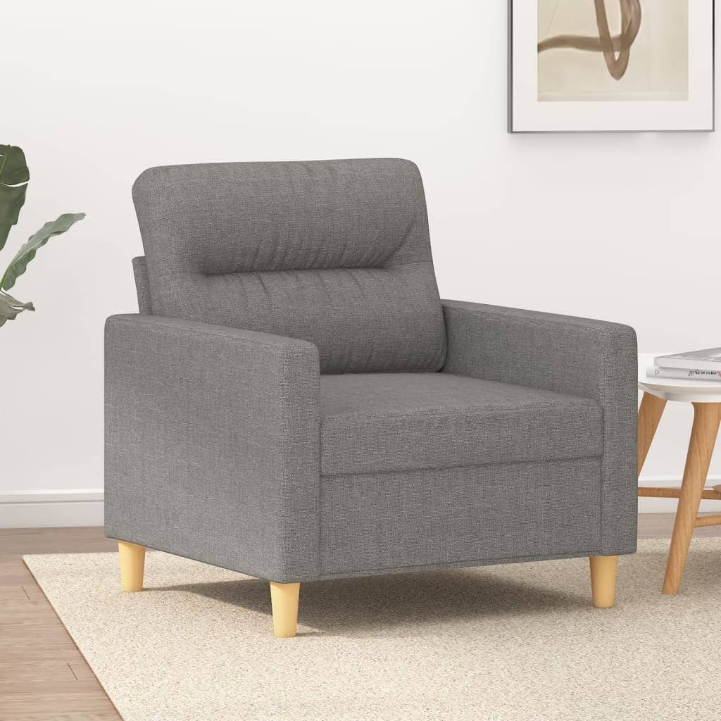 vidaXL Sofa Chair Dark Gray 23.6" Fabric - 30.7" x 30.3" x 31.5"