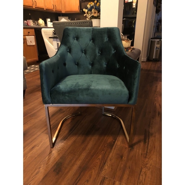 christopher knight home mcdonough modern tufted glam accent chair