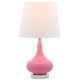 preview thumbnail 1 of 3, SAFAVIEH Kids Lighting 18-inch Amy Pink Mini Table Lamp - 9"x9"x17.5" - 9" x 9" x 17.5"