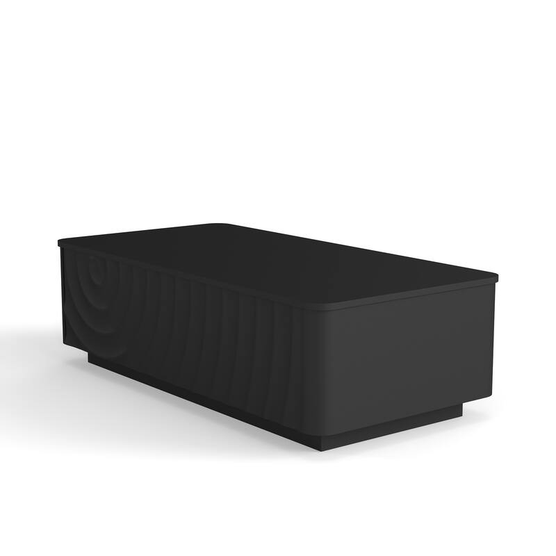 47" Rectangle Coffee Table With Storage Classic Square Spiral Grain Coffee Tables For Living Room Coffee Table With 2 Drawers