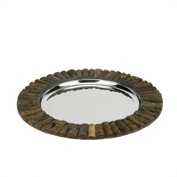 Shop 14 Handcrafted Decorative Round Rustic Charger Serving Tray