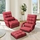 preview thumbnail 10 of 18, Costway Folding Floor Armchair w/ 6-position Adjustable Back & Lumbar - 69.5'' X 27'' X 5.5''
