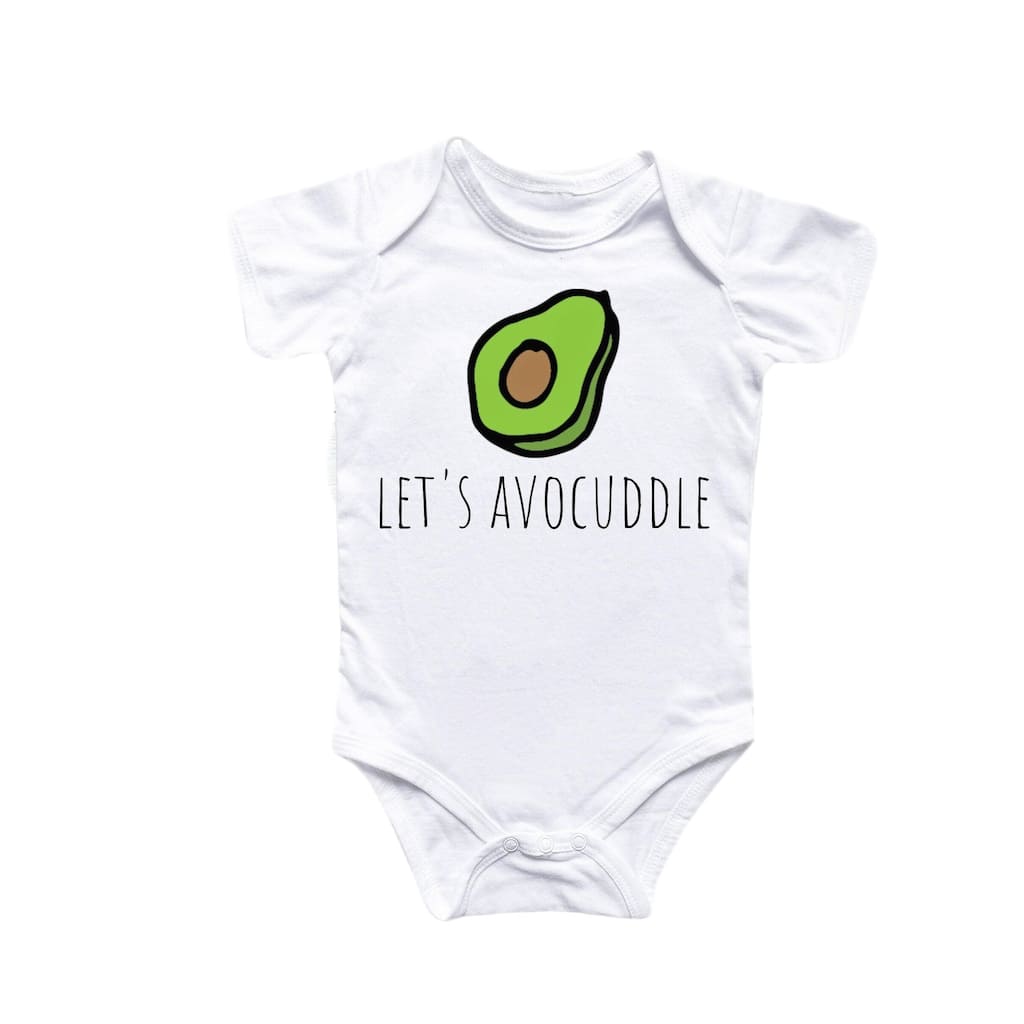 Avocado Cuddle - Baby Boy Girl Clothes Infant Bodysuit Funny Cute Newborn