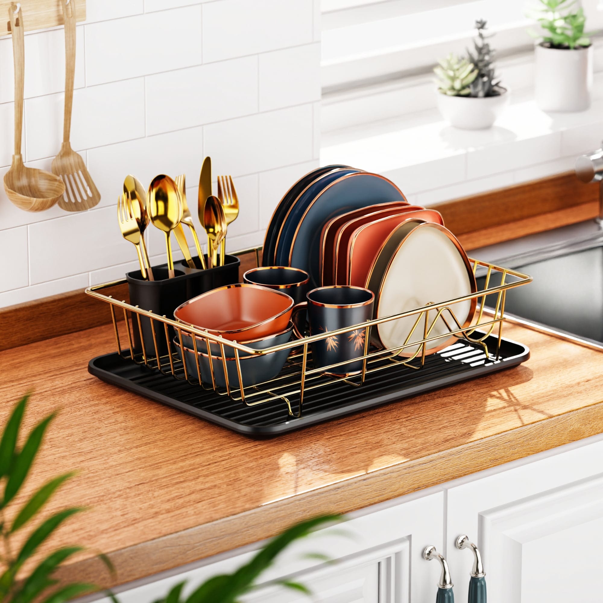 Dish strainer shop with tray