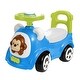 preview thumbnail 1 of 4, Timate: Push & Ride Racer - Blue & Monkey - Foot-To-Floor Car Ride-On,Ages 1-2 Blue