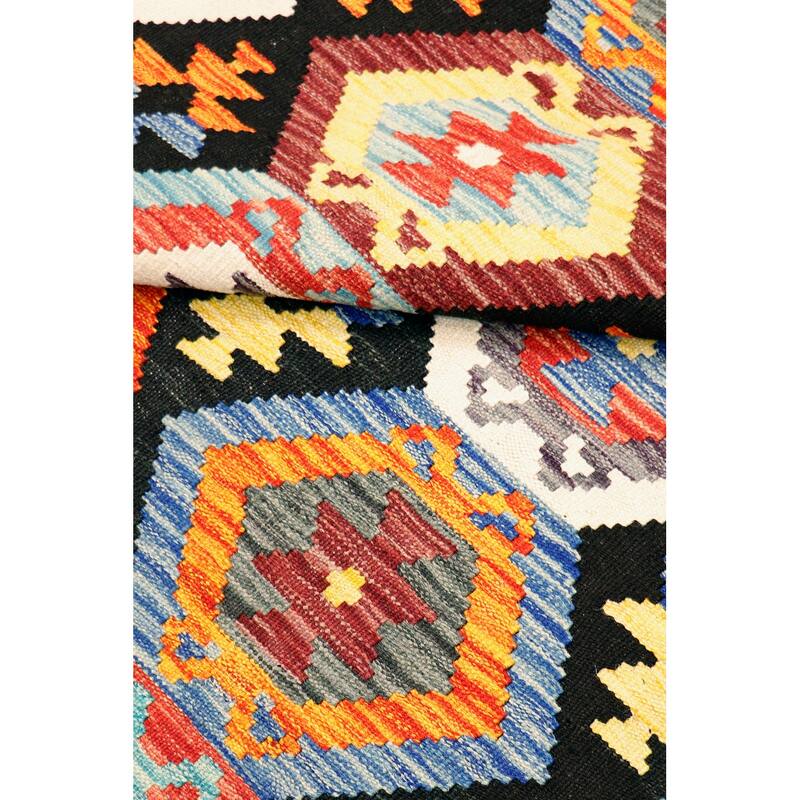 Pasargad Home Kilim Reversible Wool Multicolor Area Rug - 8' 4'' X 11' 1''