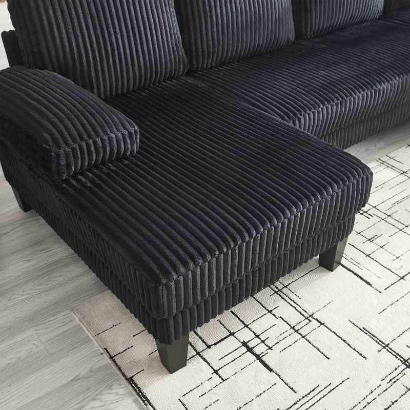 4-Seat U-Shaped Sectional Sofa with Double Chaise