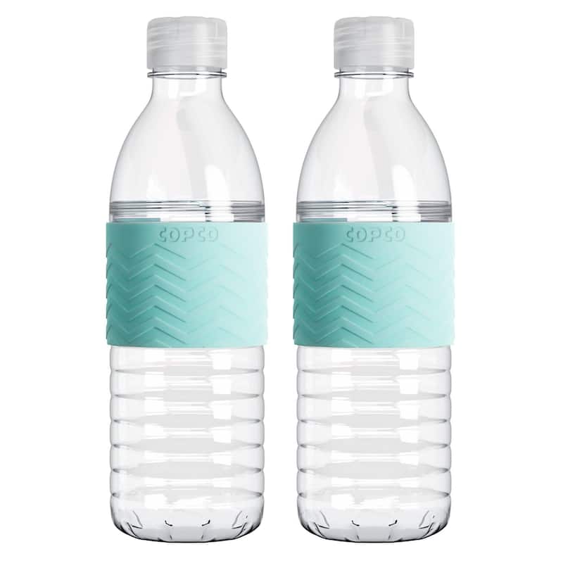 Copco 2 Pack Hydra Resuable Water Bottles - 16.9 oz each - Robins Egg Blue