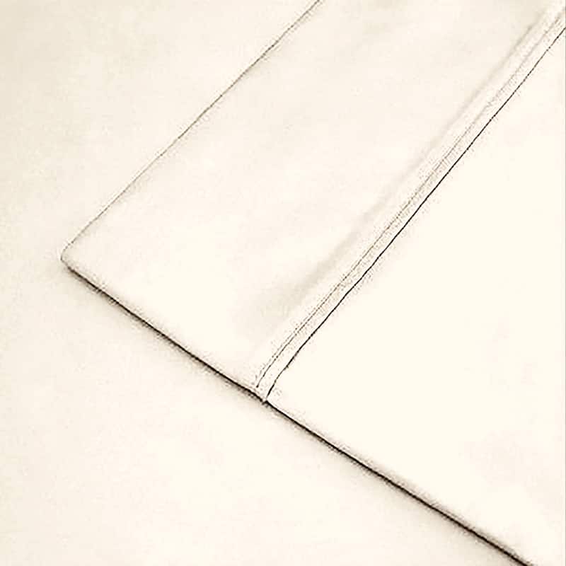 Authentic Hotel and Spa 100% Cotton 400 TC Standard Pillowcase (2PC Set) - Ecru - King